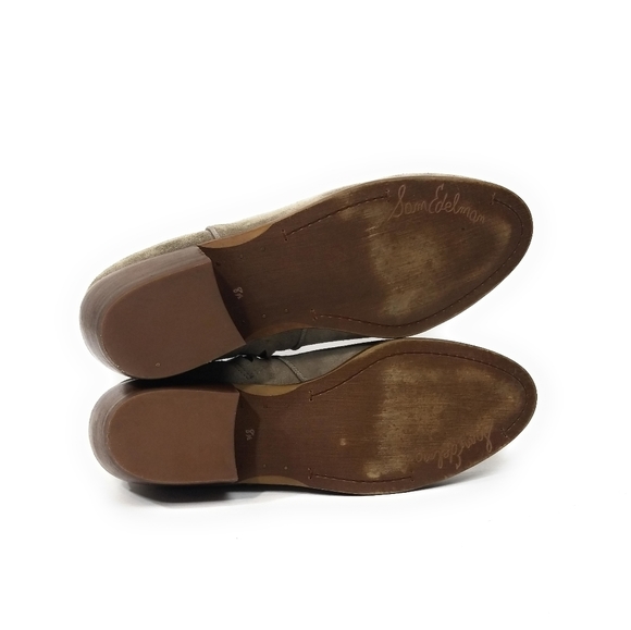 Sam Edelman Petty Suede Ankle Booties in Putty Womens Size 8.5 - Picture 7 of 7